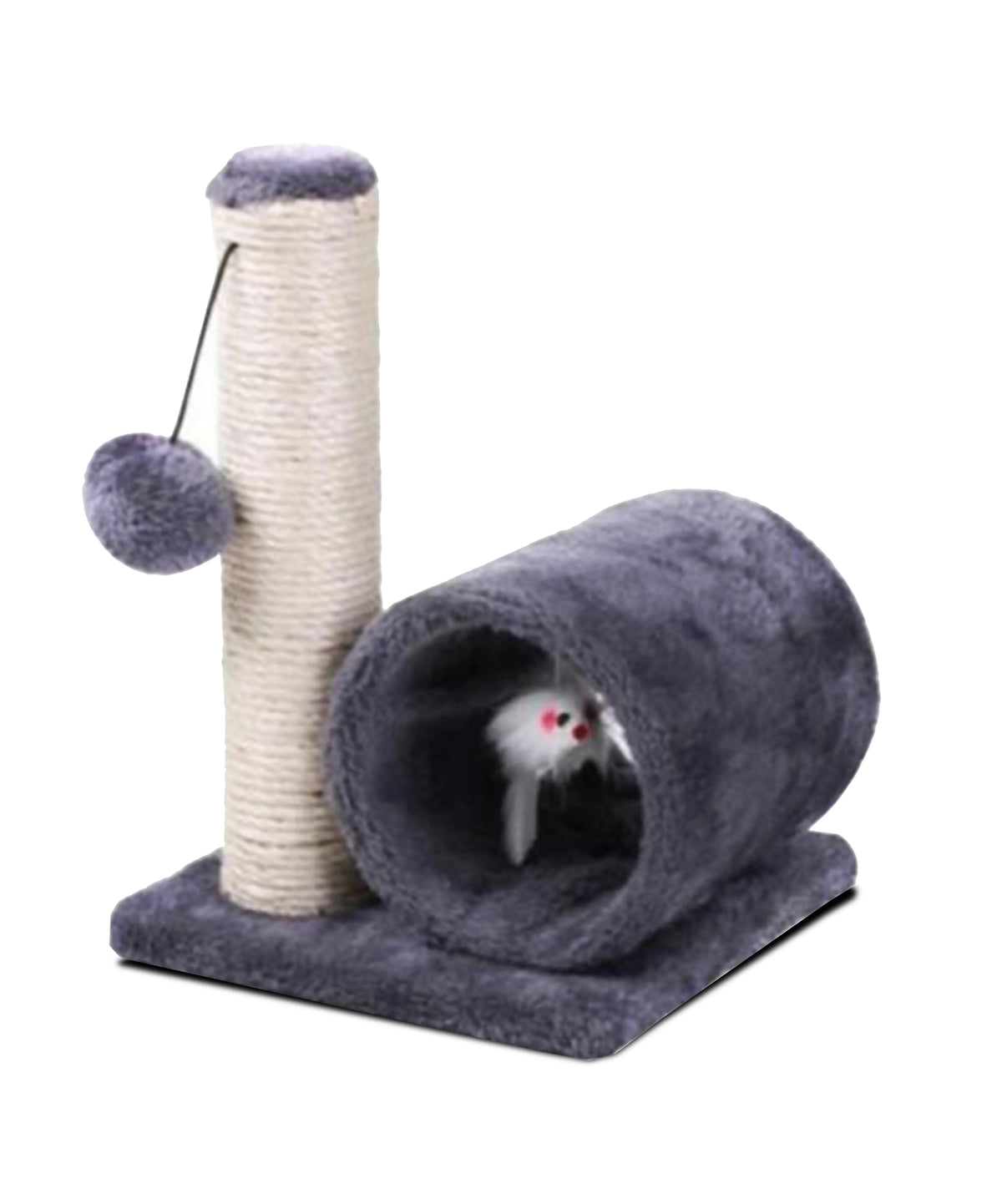 Árbol Rascador Alto de Sisal Natural para Gatos