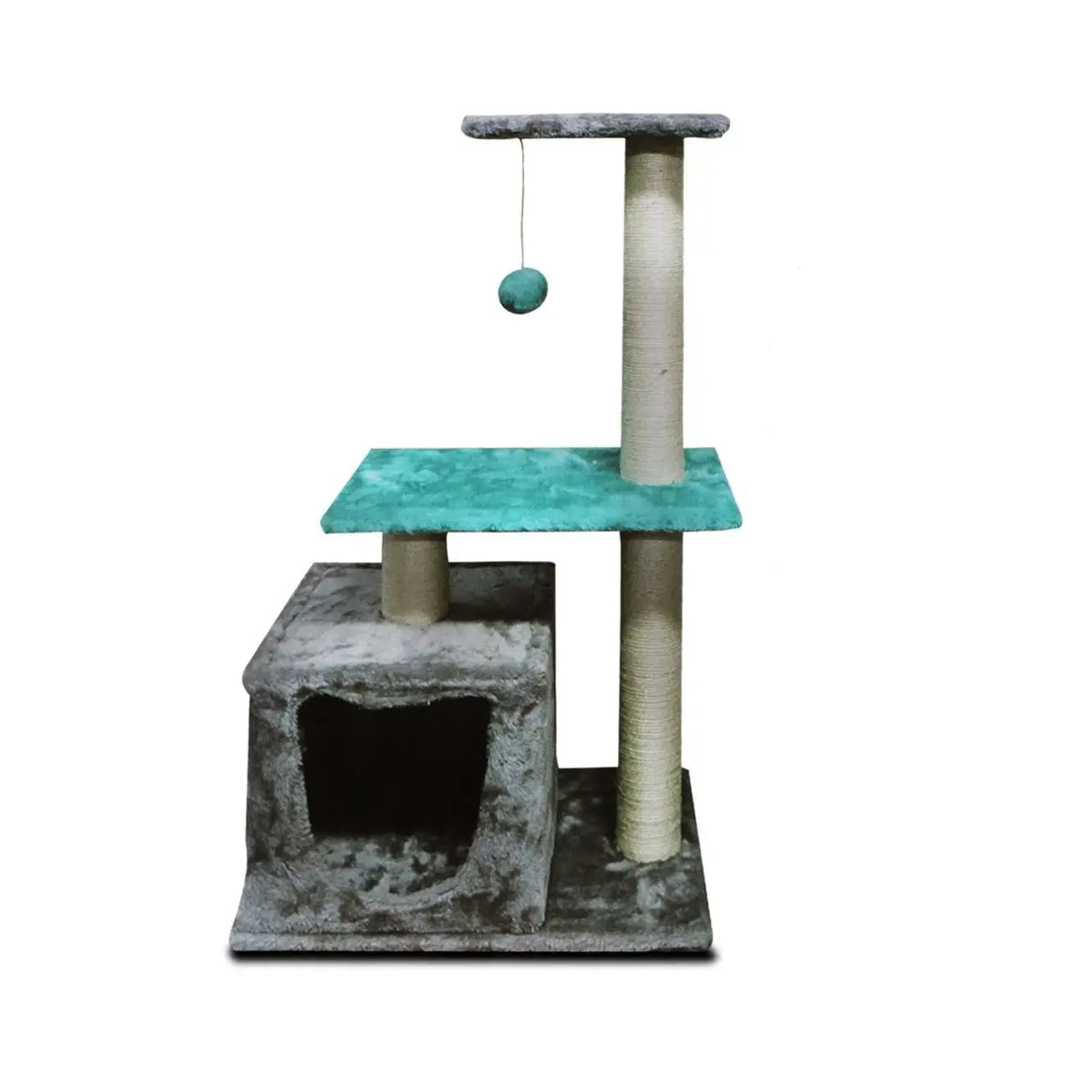 Árbol Rascador Alto de Sisal Natural para Gatos