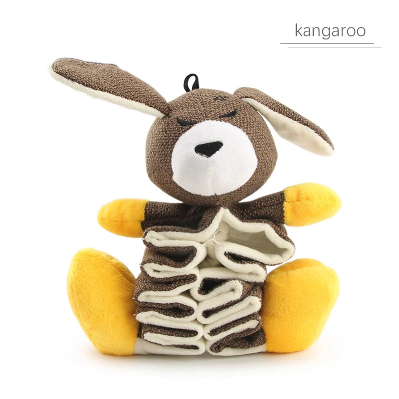 Juguete Comedero Lento de Peluche para Perros - Diseño Animal