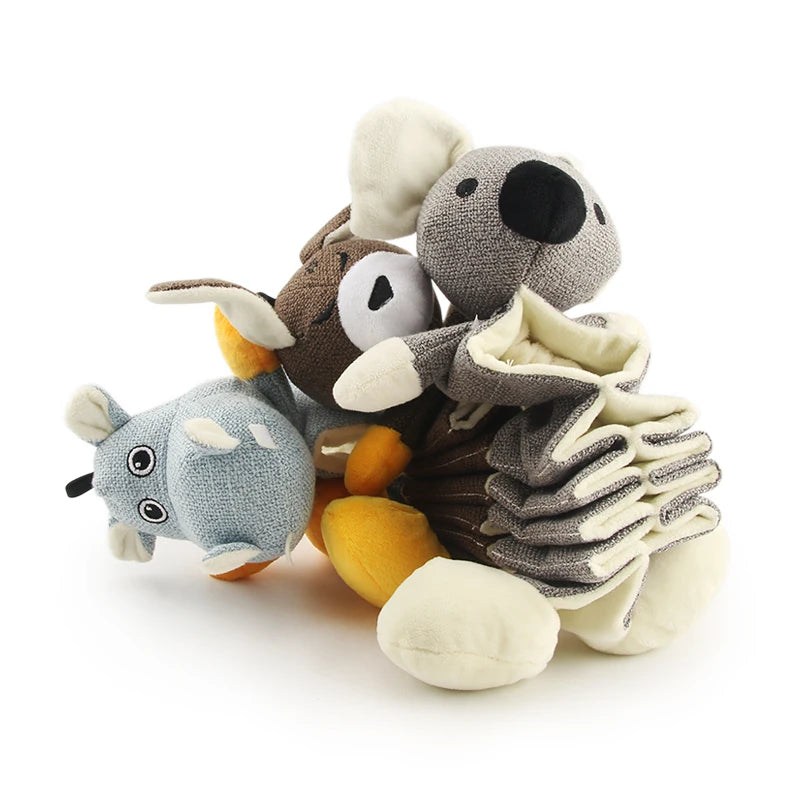 Juguete Comedero Lento de Peluche para Perros - Diseño Animal
