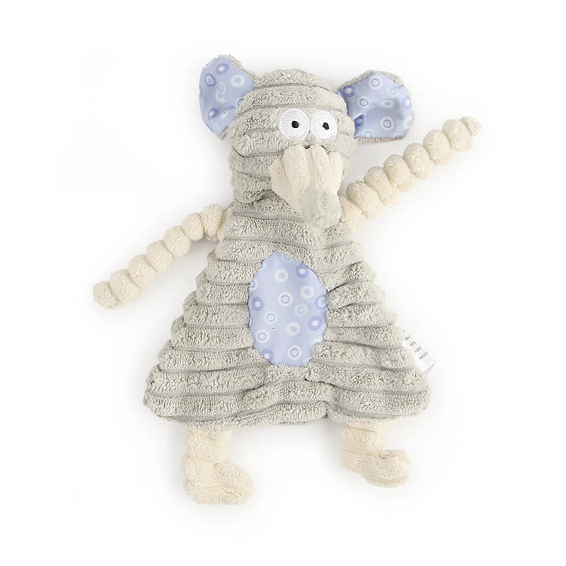 Juguete de Peluche de Pana con Sonido para Perros - Diseños de Animales