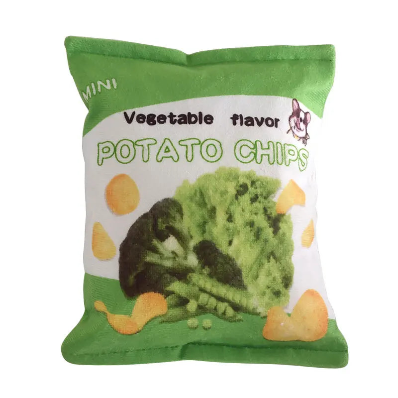 Juguete de Chips con sabores clásicos chirriante para Perros y Gatos