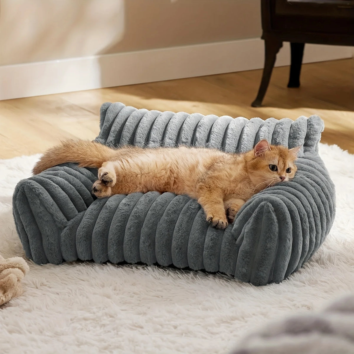 Gemütliches Sofabett für Katzen und Hunde – Tiefer Schlaf