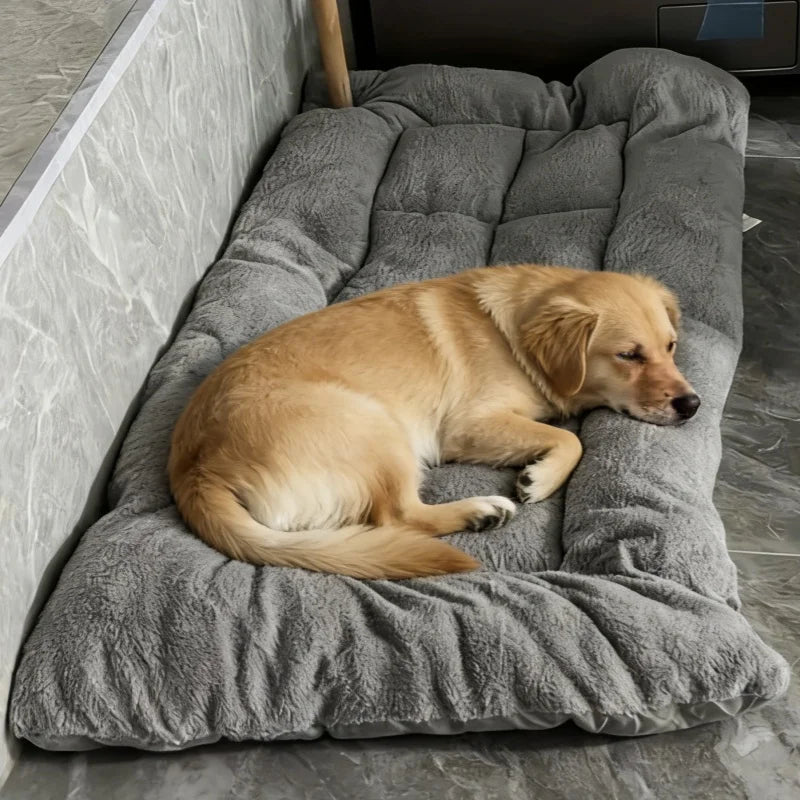 Cama Sofá de Peluche Extra Grande para Perros