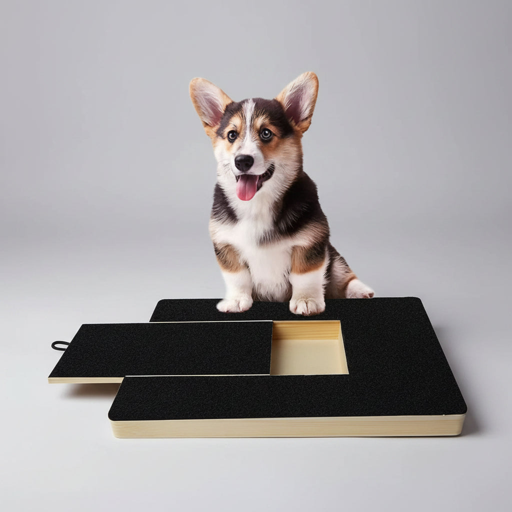 Tabla Lima de Uñas de Madera para Perros con Caja de Premios