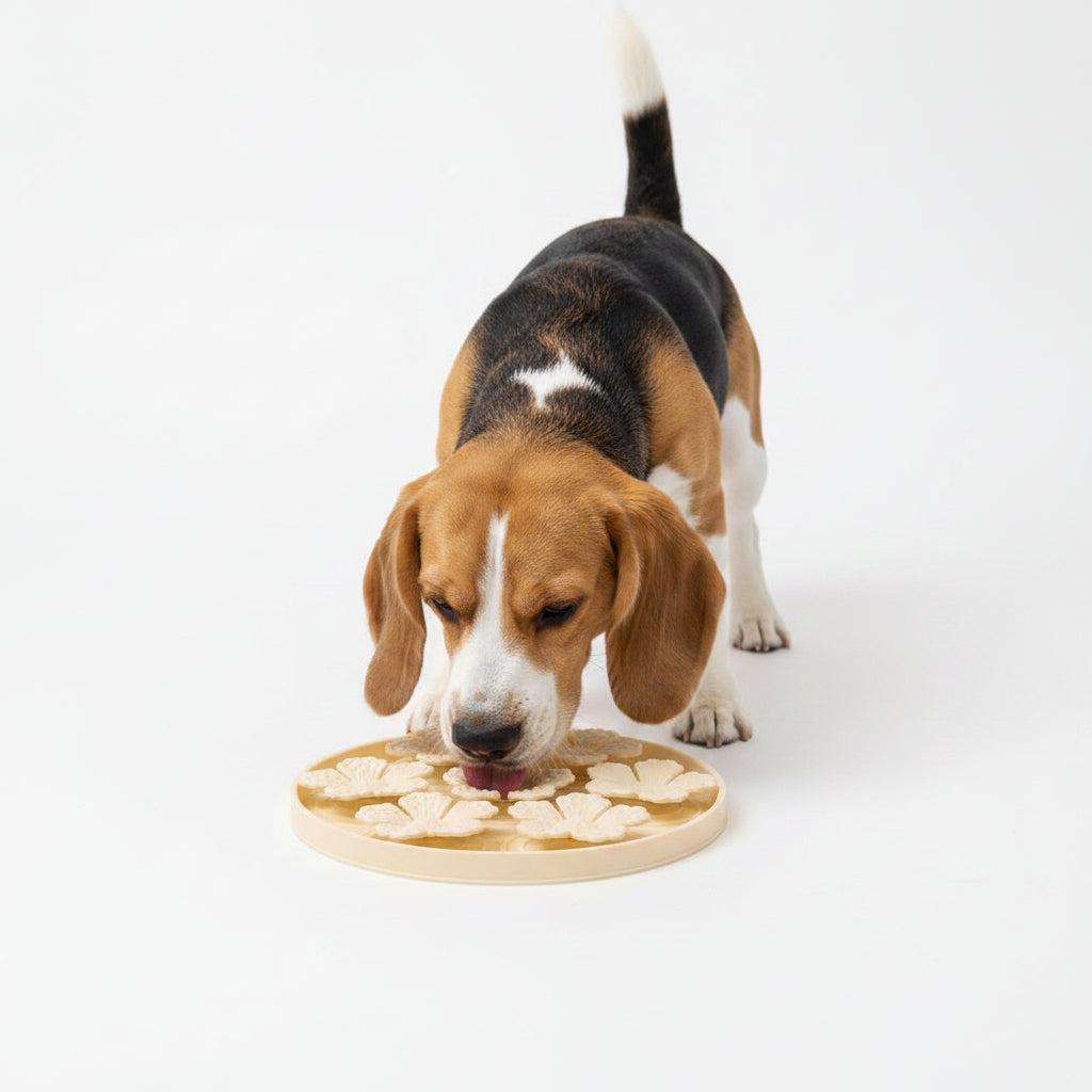 Alfombra de Silicona Lamedora para Perros - Beige