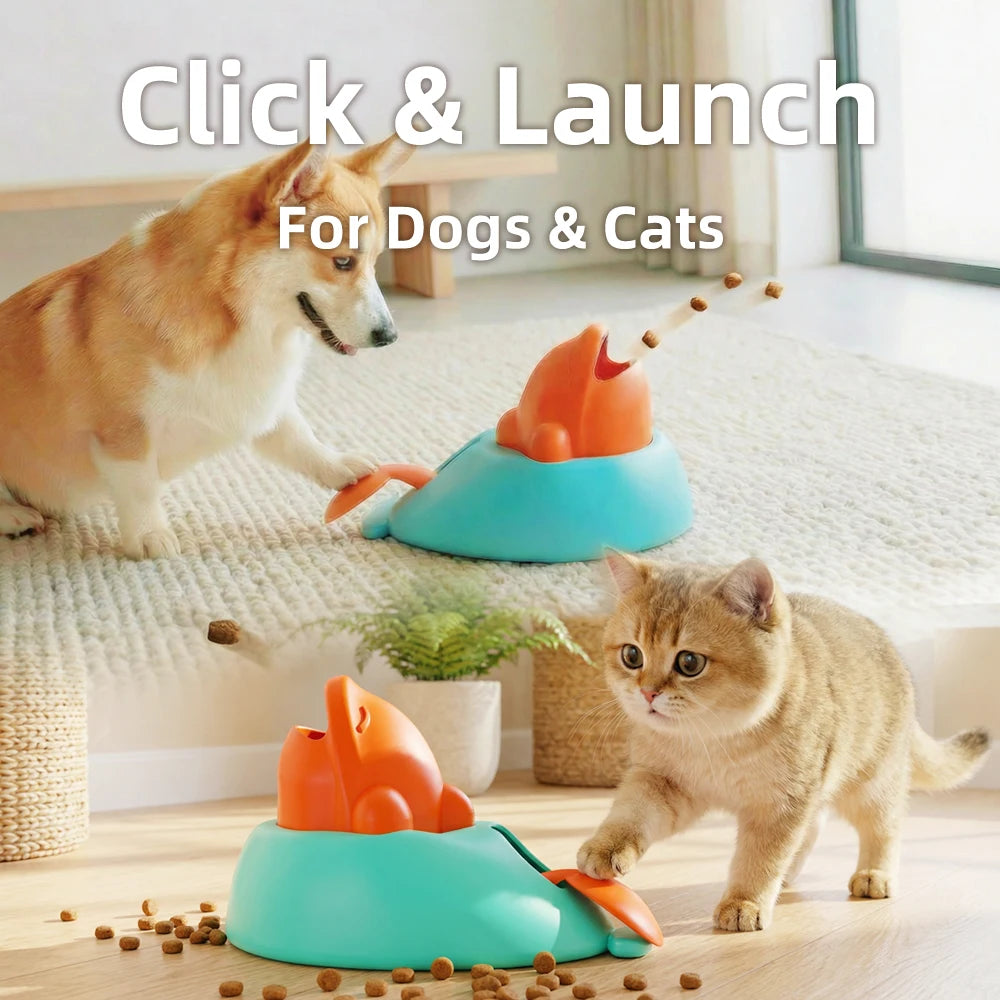 Dispensador de Comida Ballena para Perros y Gatos