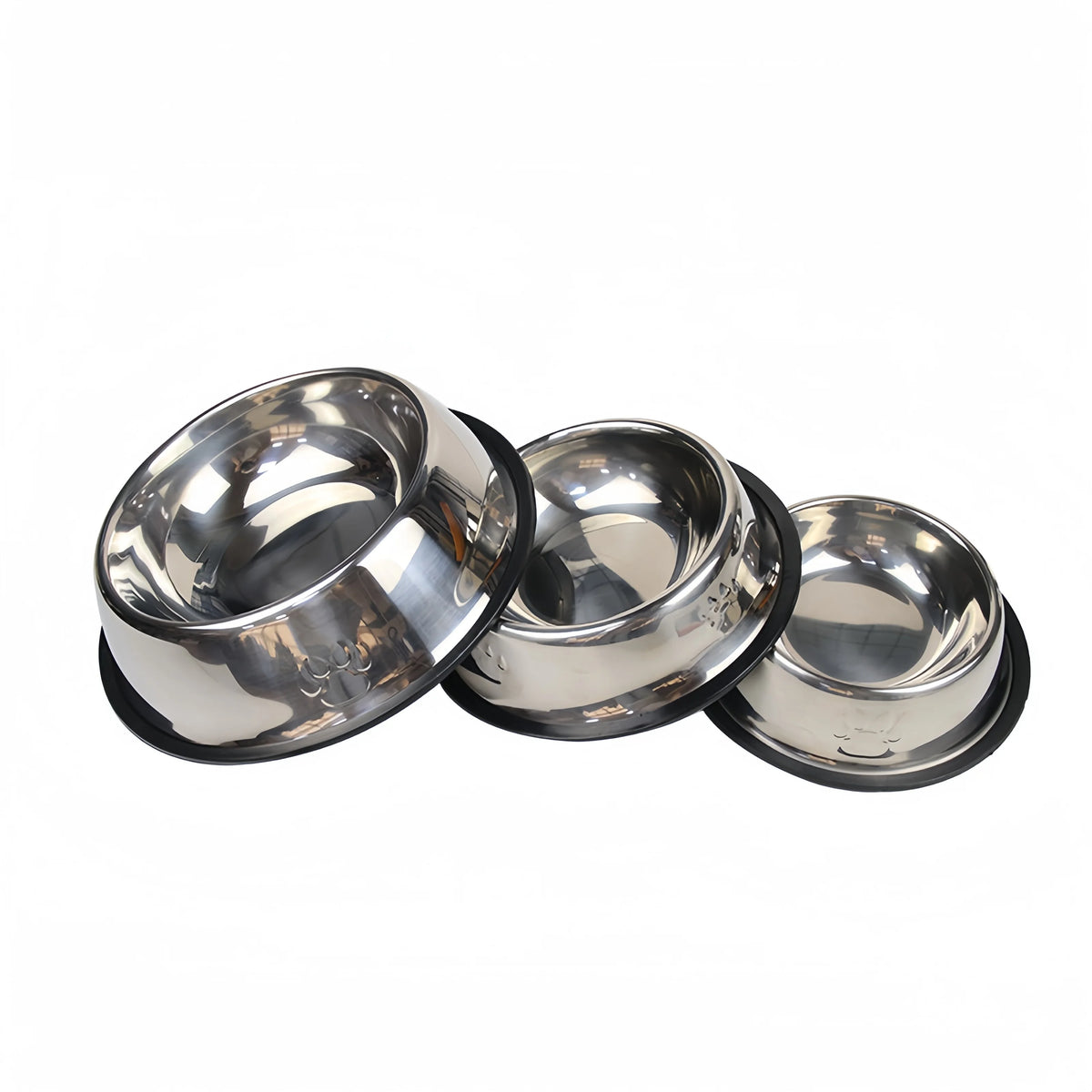 Comedero Antideslizante de Acero Inoxidable para Perros y Gatos – Resistente, Higiénico y Seguro