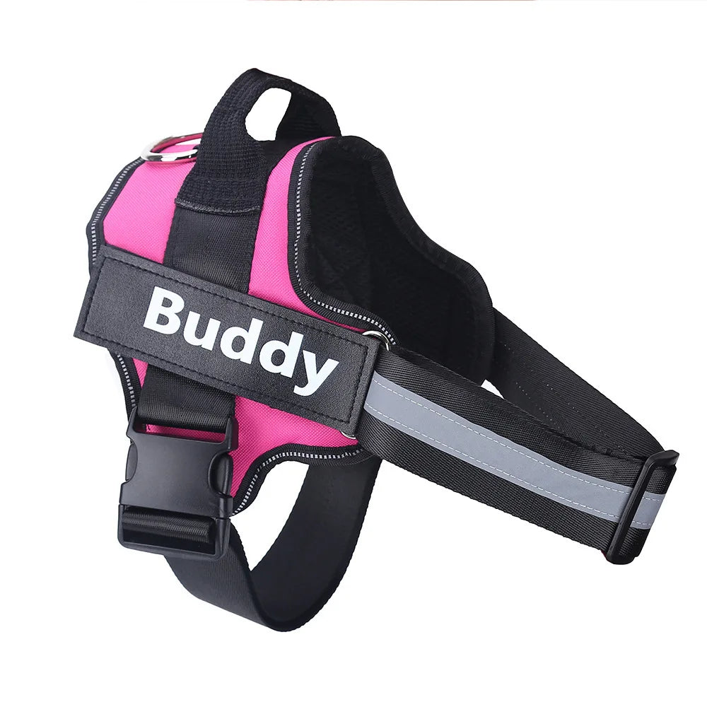 Arnés Personalizable para Perros – Verde, Fucsia, Rosa y Lila