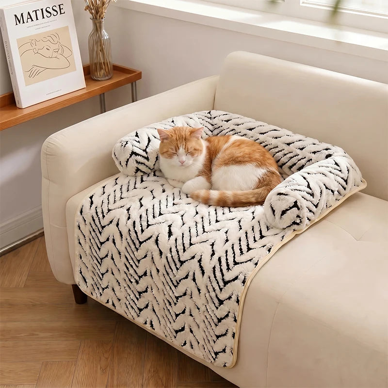 Colchoneta con Bordes Elevados para Perros y Gatos