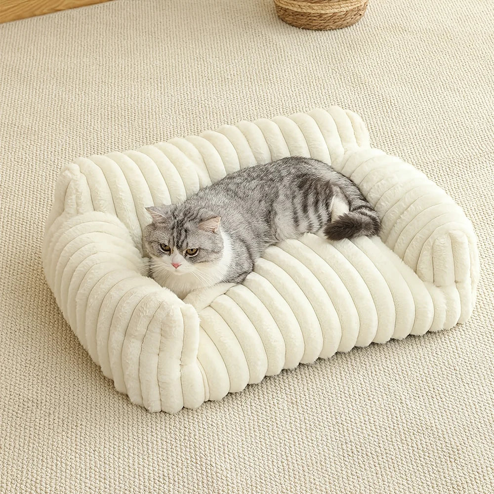 Gemütliches Sofabett für Katzen und Hunde – Tiefer Schlaf