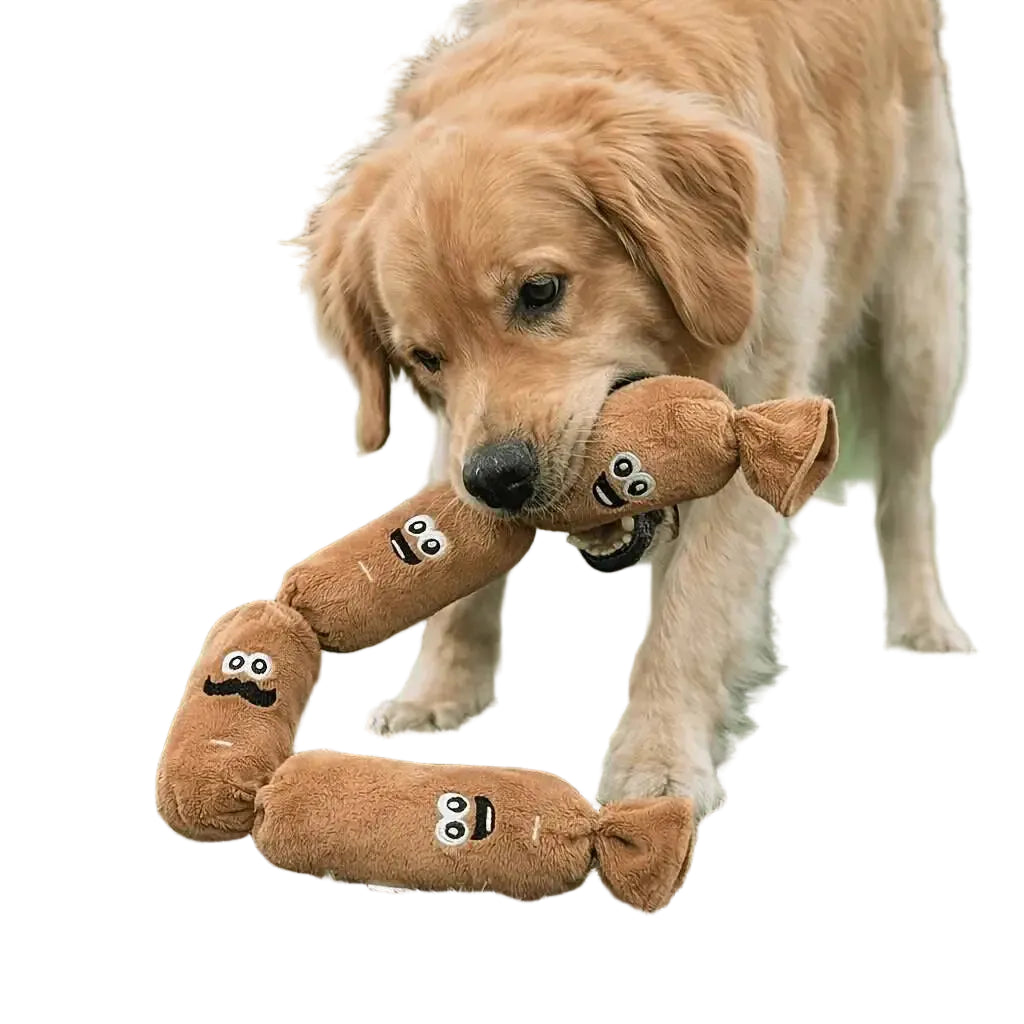 Juguete de Peluche con Forma de Salchicha para Perros