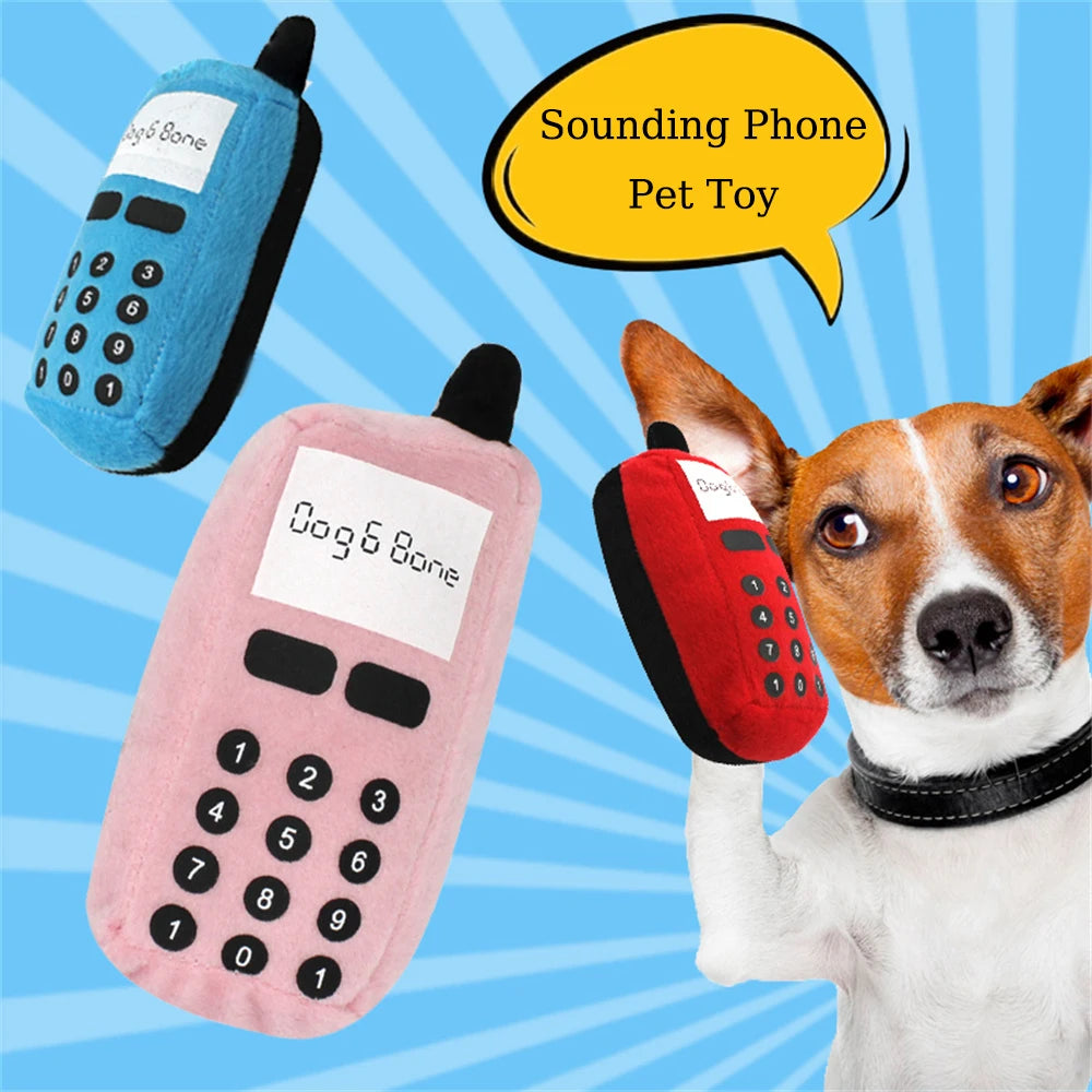 Juguete de Peluche con Forma de Teléfono para Perros