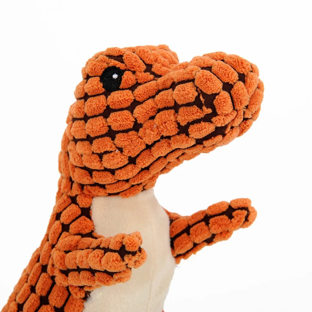 Juguete Mordedor con Sonido para Perros - Diseño Dinosaurio Divertido y Seguro