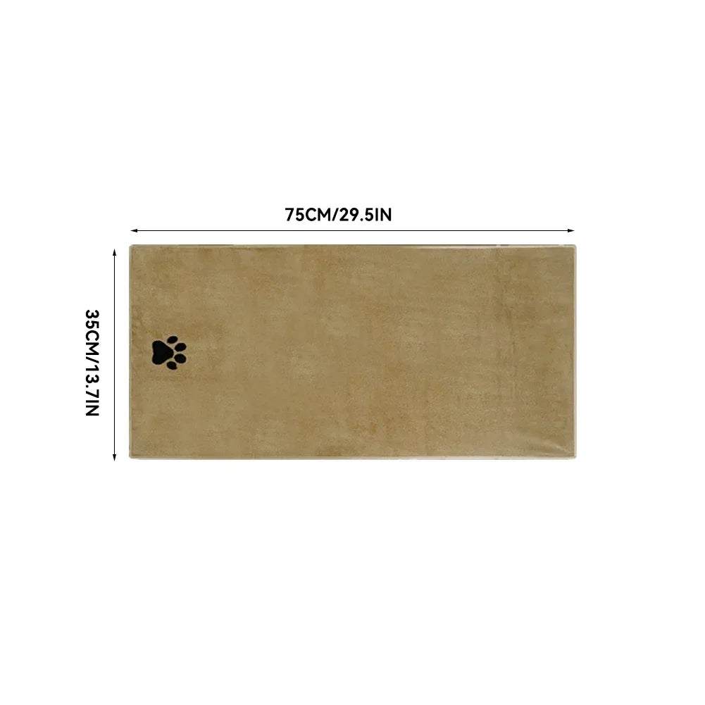 Toalla de Microfibra Bordada para Perros y Gatos