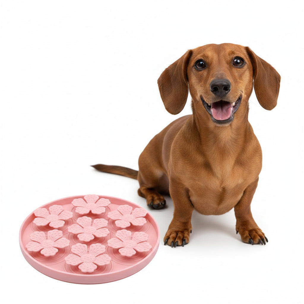 Alfombra de Silicona Lamedora para Perros - Rosa
