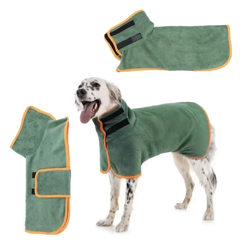 Albornoz Absorbente de Secado Rápido para Perros y Gatos