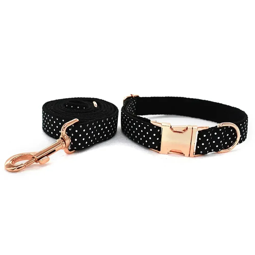 Conjunto de Collar y Correa Sólidos de Nylon para Perros – Seguridad y Comodidad en Cada Paseo