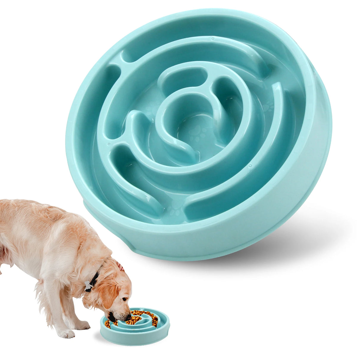 Comedero Lento Antiatracón para Perros y Gatos