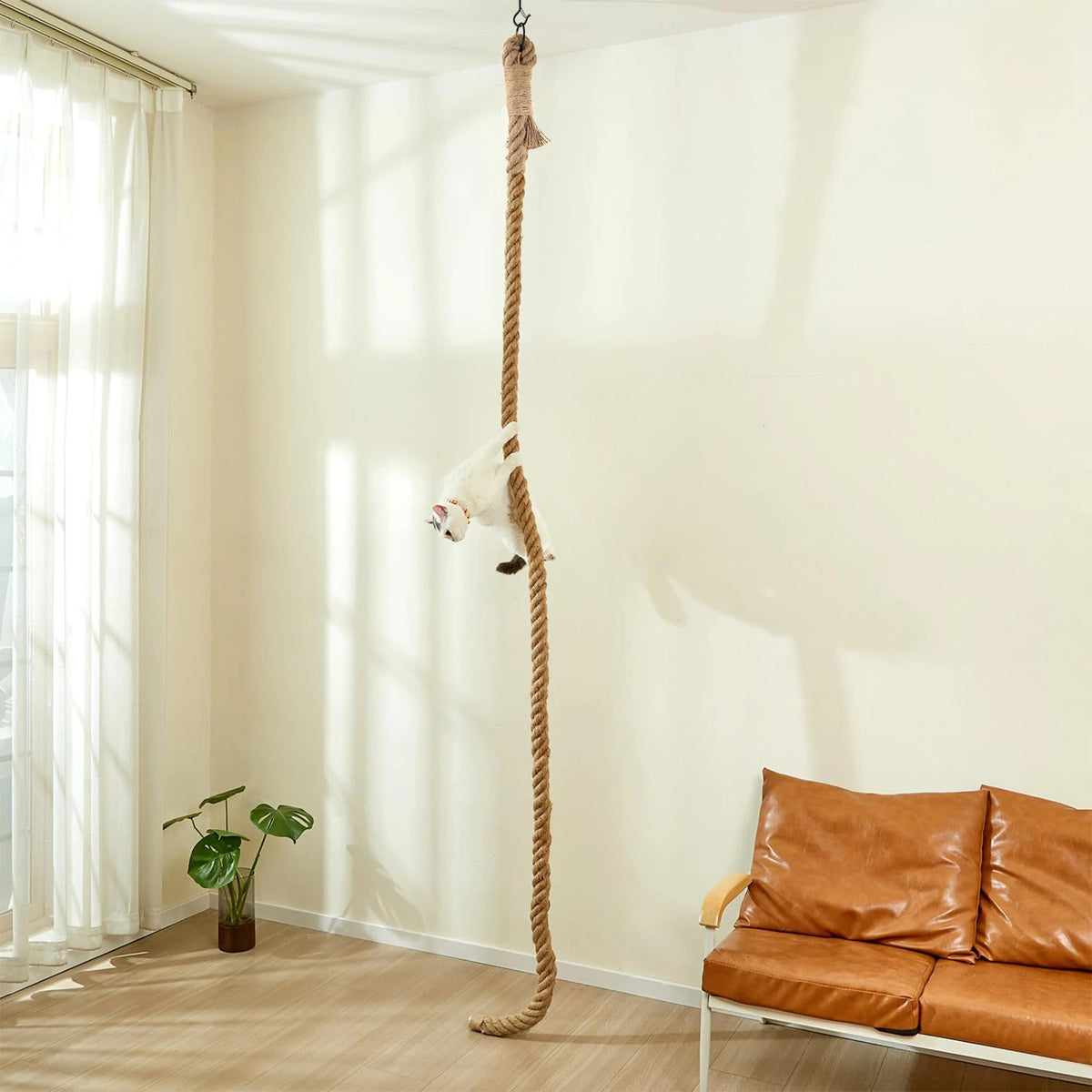 Cuerda de Sisal Natural para Gatos - 3 Metros de Diversión y Afilado de Uñas