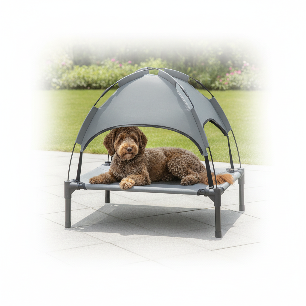 Cama Elevada con Toldo para Perros - imagen 1