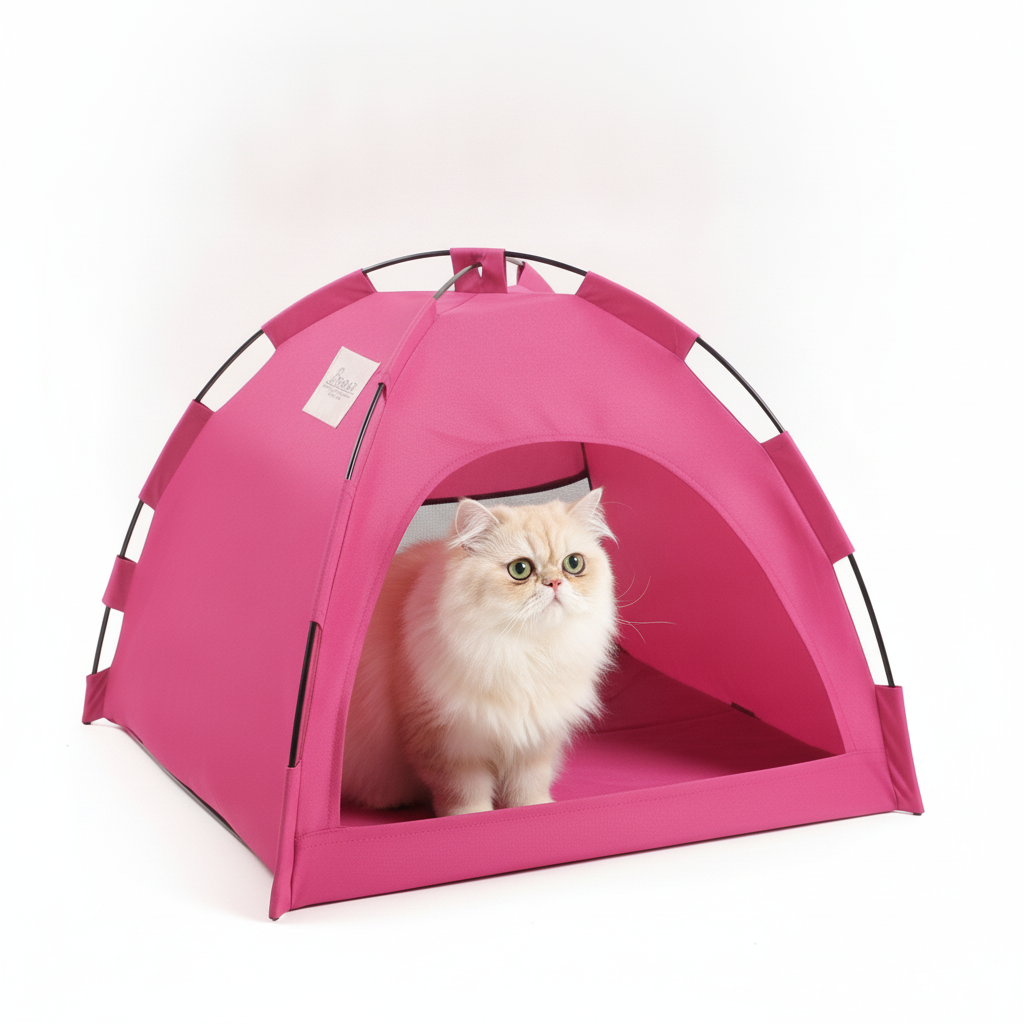 Tienda de Campaña Rosa para Gatos - imagen 2