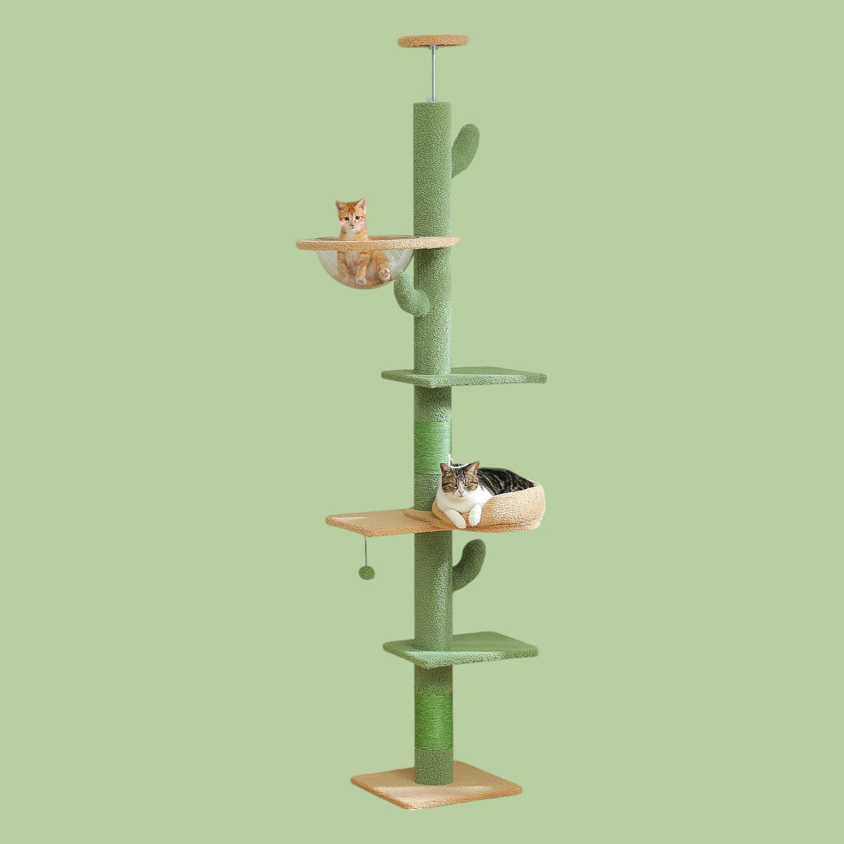 Árbol Cactus Rascador de Gatos 5 Niveles