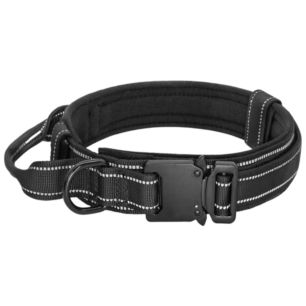Collar Militar de Nylon con Asa de Control para Perros Medianos y Grandes