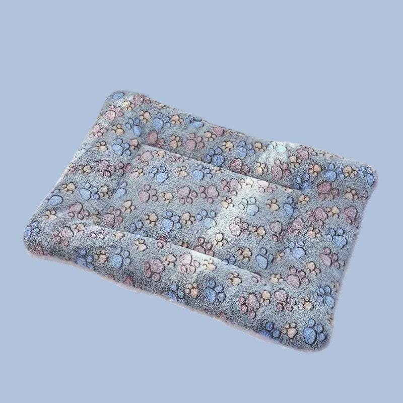 Cama de Algodón para Perros y Gatos de Huellas