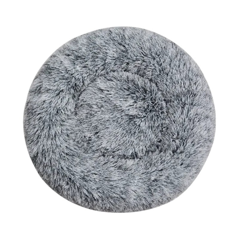 Cama Redonda para Perros y Gatos Gris