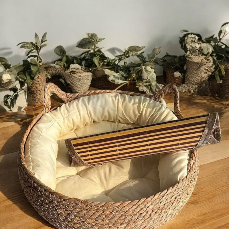 Cama Para Gatos Natural de Rafia