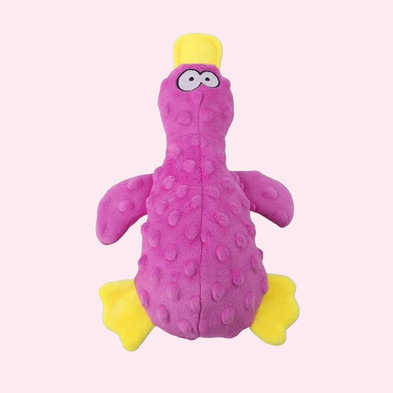 Patos de colores de felpa chirriante – Juguete para tu perro