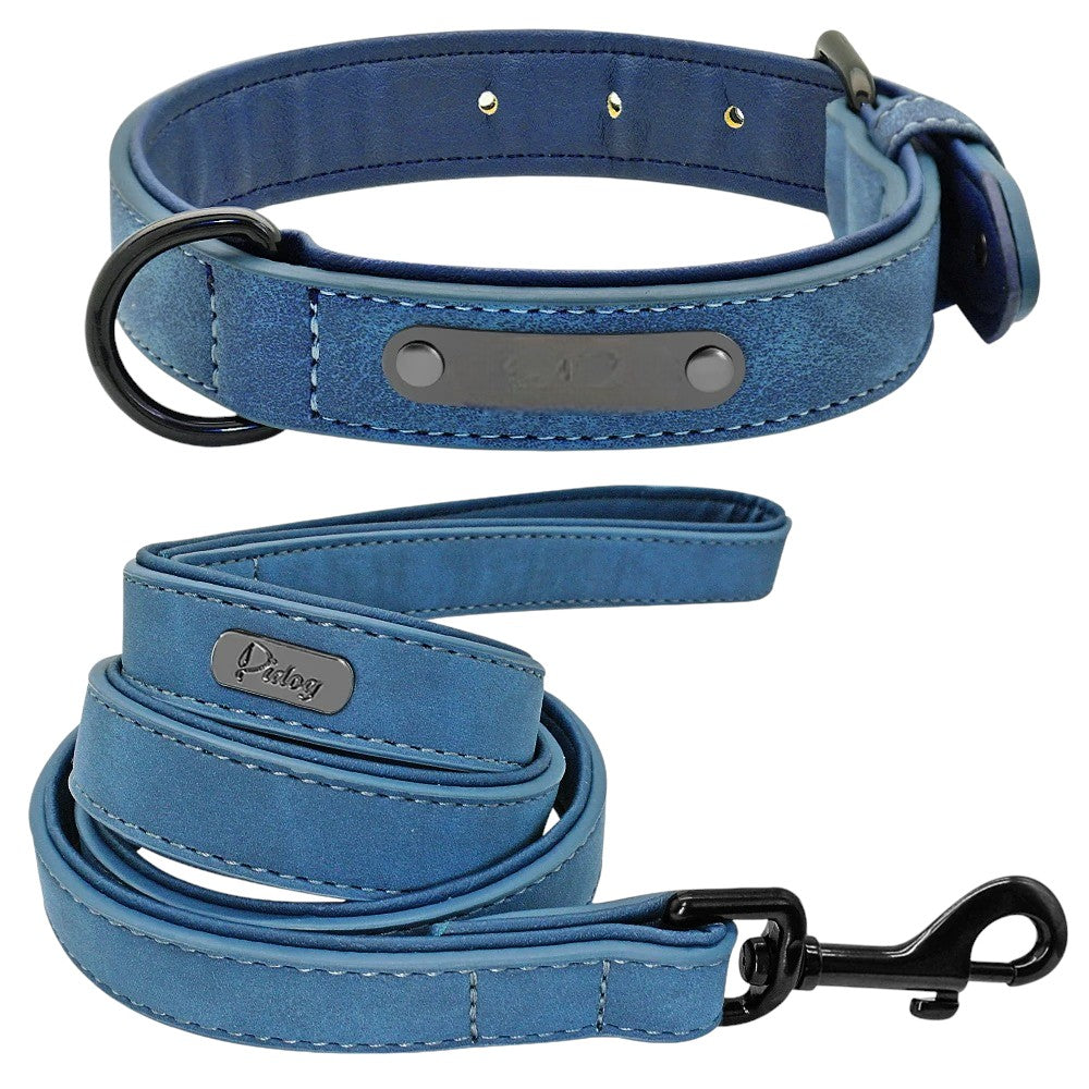 Set de Collar y Correa de Cuero para Perros – Máximo Estilo y Confort