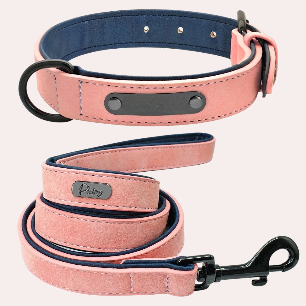 Set de Collar y Correa de Cuero para Perros – Máximo Estilo y Confort