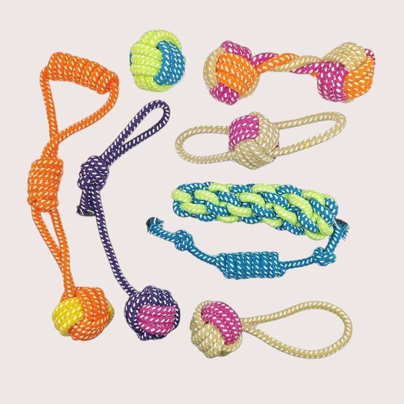Juguete de Cuerda de Algodón para Perros – Diversión y Cuidado Dental