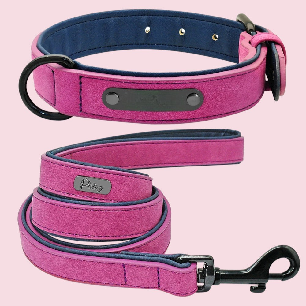 Set de Collar y Correa de Cuero para Perros – Máximo Estilo y Confort