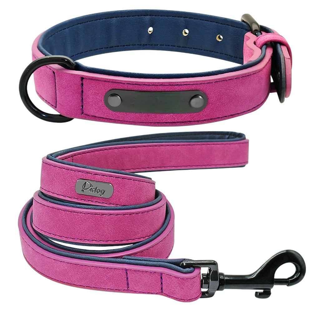 Set de Collar y Correa de Cuero para Perros – Máximo Estilo y Confort