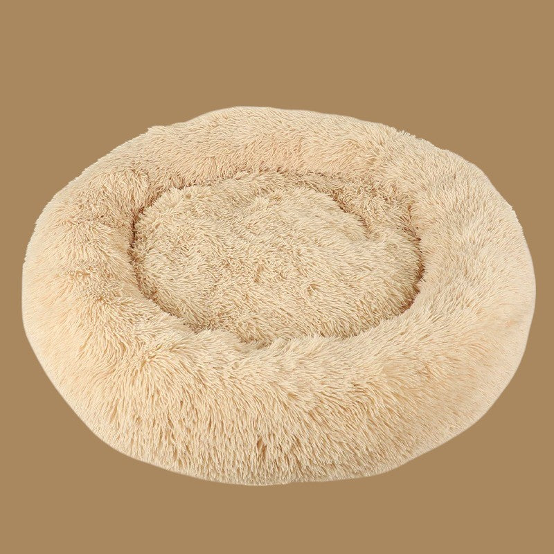 Cama Donut Suave y Acogedora para Perros y Gatos Apricot