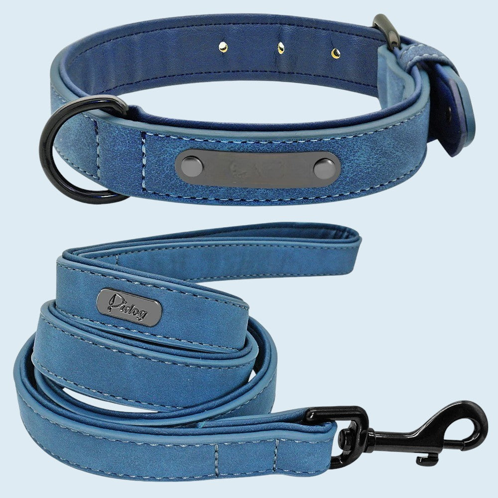 Set de Collar y Correa de Cuero para Perros – Máximo Estilo y Confort