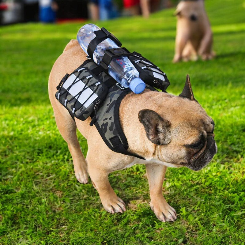 Arnés Mochila Amarillo Reflectante para Perros