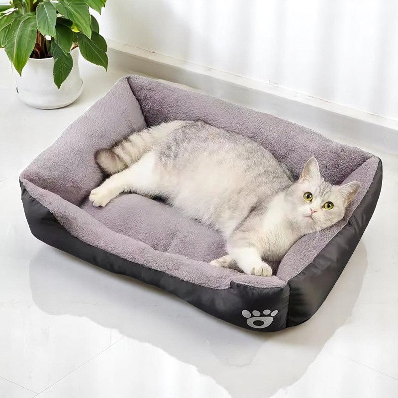 Cama grande impermeable para perros y gatos: confort y protección total