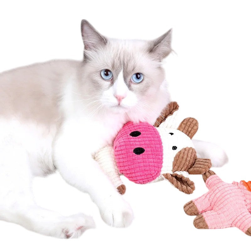 Juguete de felpa suave con sonido para perros y gatos – Diversión segura y cómoda
