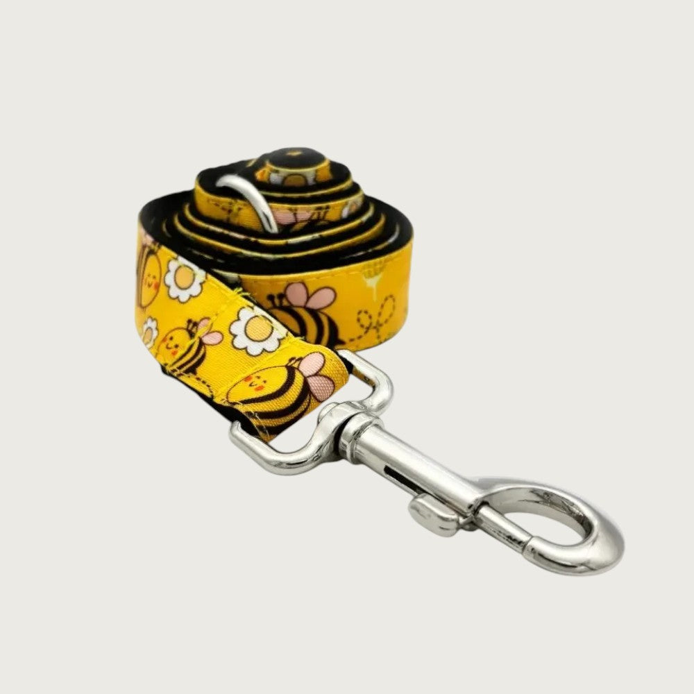 Collar y Correa de Perro Antipérdida de Flores – Estilo Clásico en Cuadros