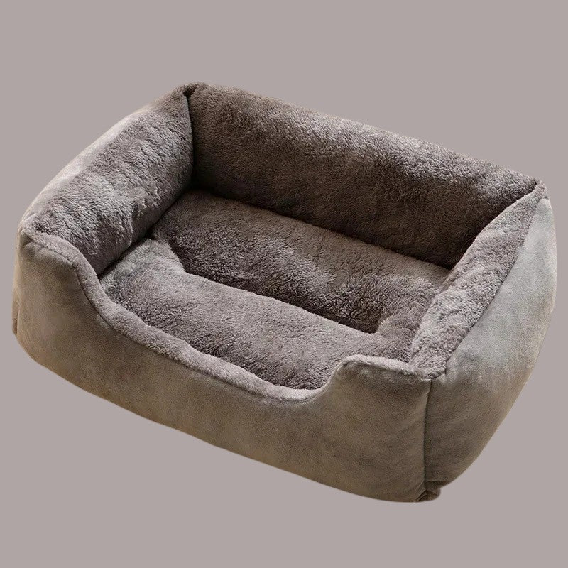 Cama de Felpa Ultra Suave para Gatos Gris