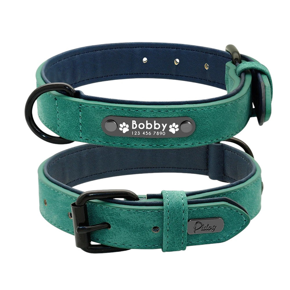 Set de Collar y Correa de Cuero para Perros – Máximo Estilo y Confort