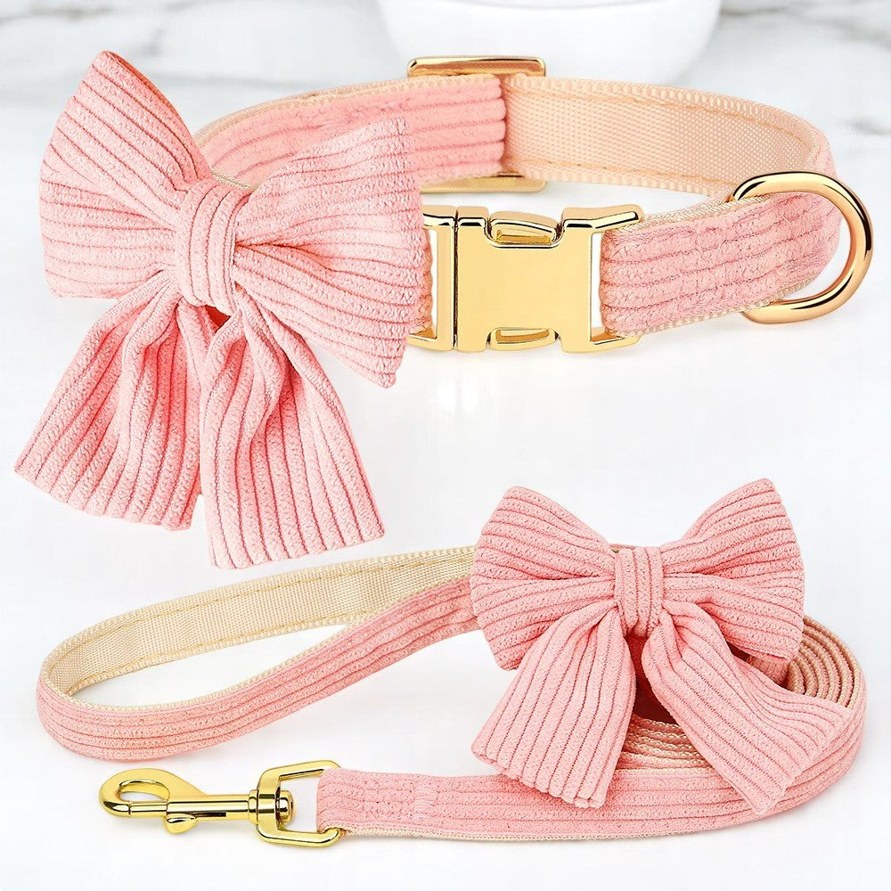 Set de Collar y Correa de Terciopelo Ajustable | Elegancia y Comodidad