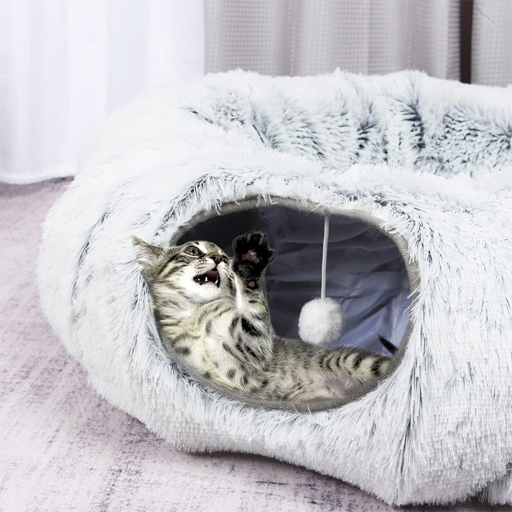 Cama Túnel 2 en 1 para Gatos - portada