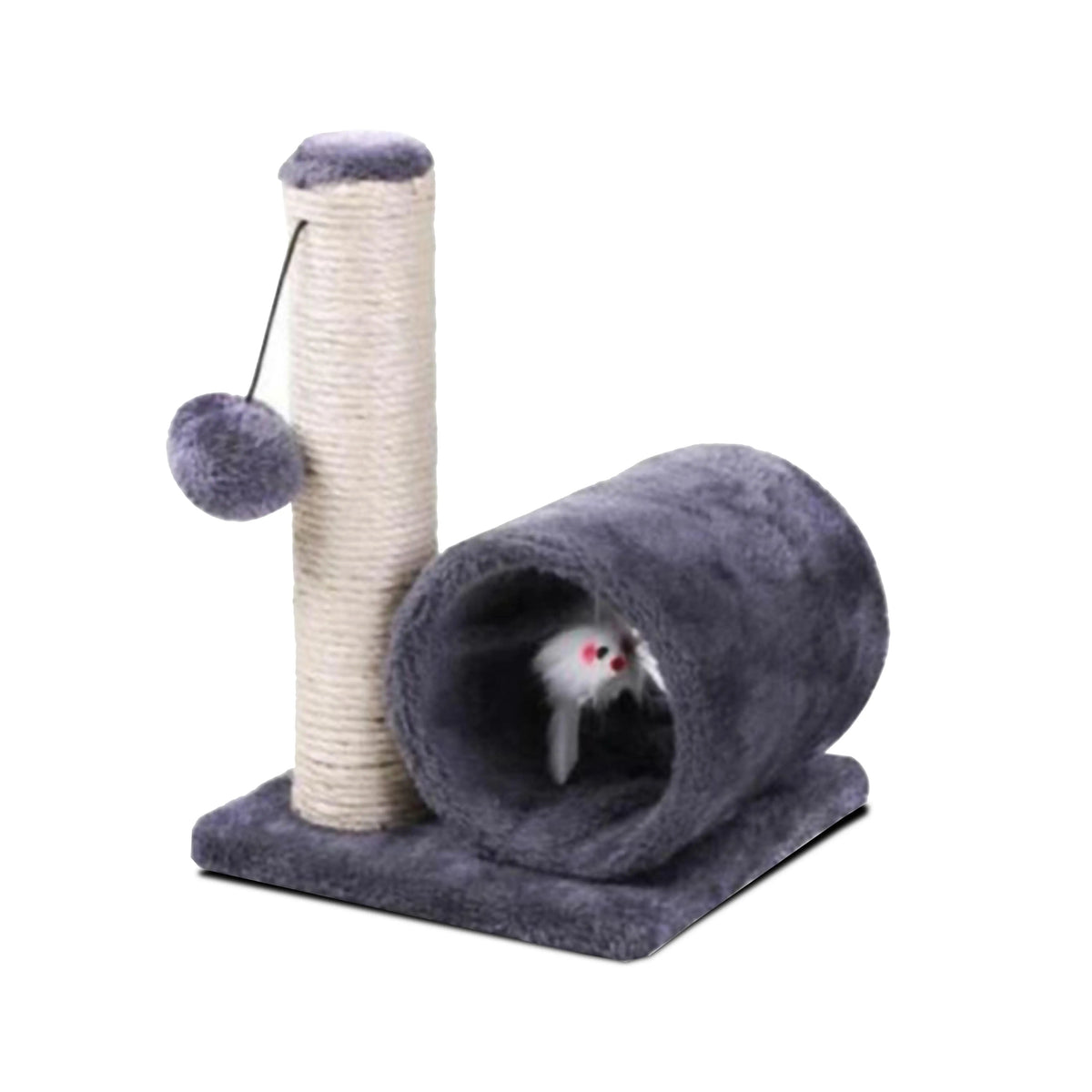Árbol Rascador Alto de Sisal Natural para Gatos