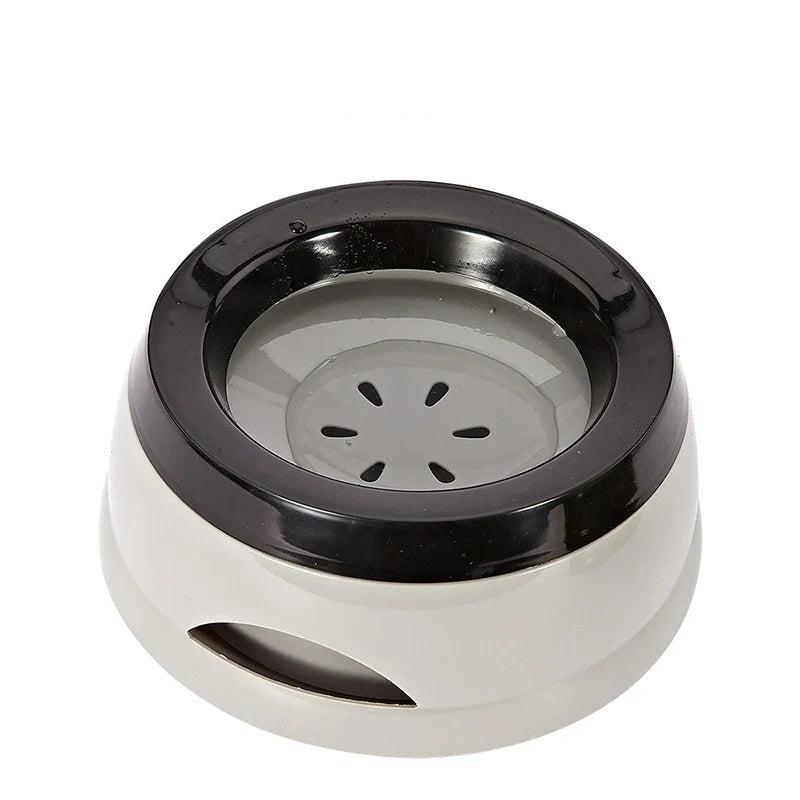 Comedero Flotante Antiderrame Gris para Perros y Gatos