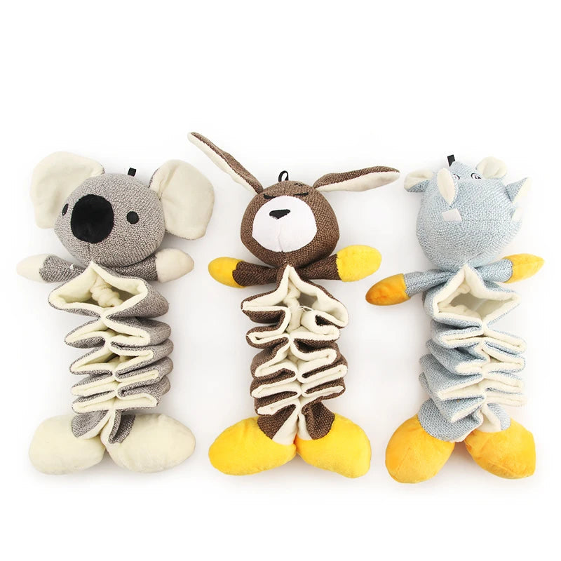 Juguete Comedero Lento de Peluche para Perros - Diseño Animal